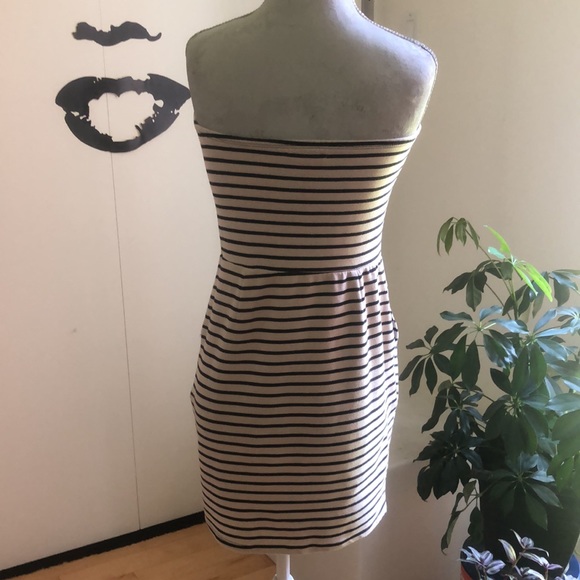 CALVIN KLEIN Military Style Strapless Mini Dress - Picture 4 of 8